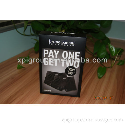 Black Card Box with PVC window